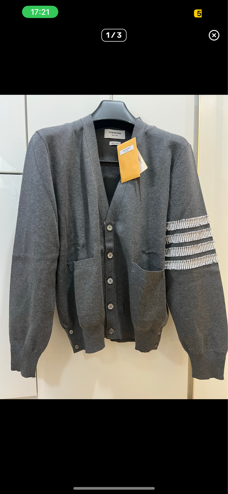 25fw 톰브라운 밀라노그레이가디건 4사이즈 (새상품)