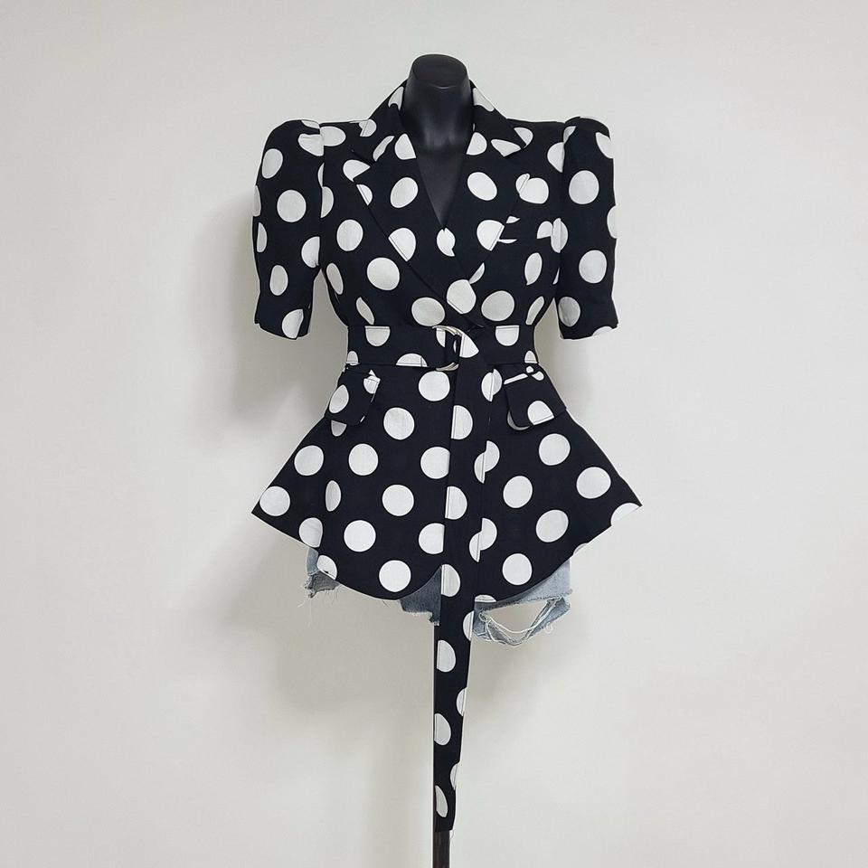 린넨 도트 자켓