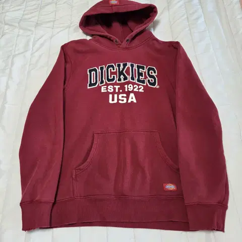 [M]00s 디키즈 후드티 데미지개체 버건디