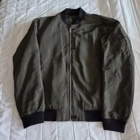 [105]엔듀 andew 항공점퍼 블루종 미사용품