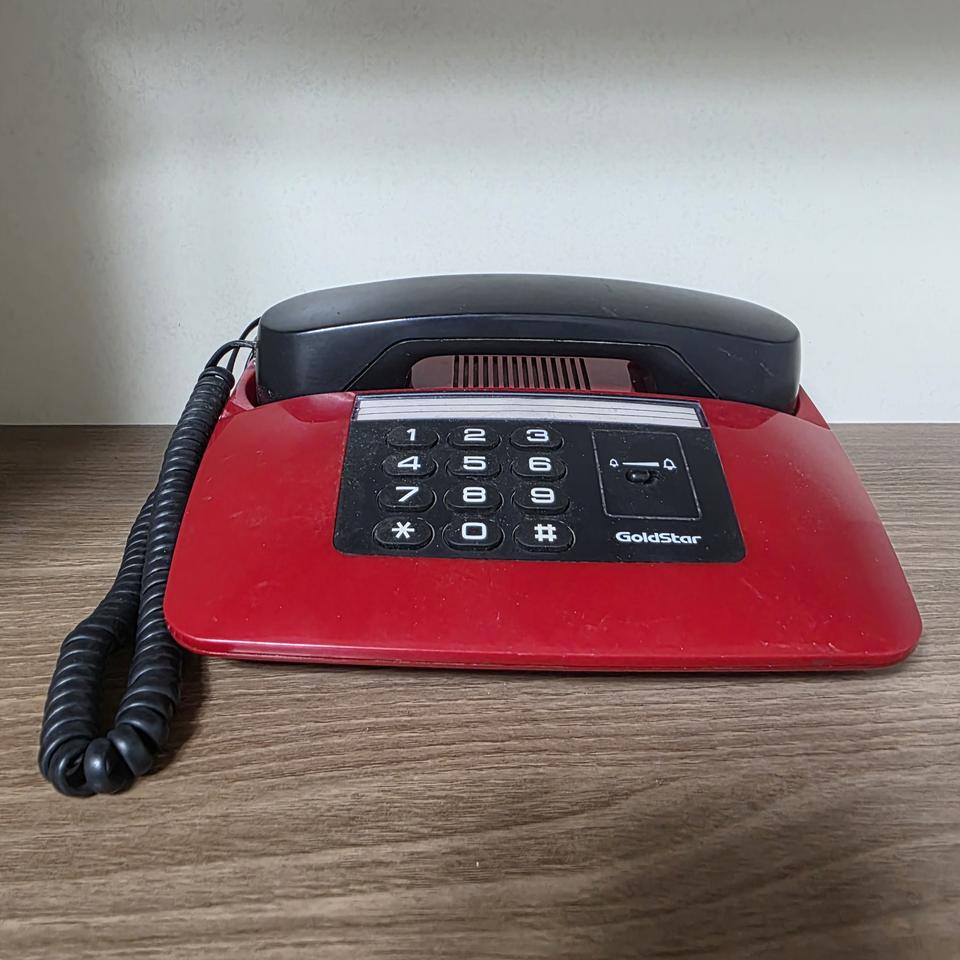 1985년 금성사 버튼식 빨간 전화기 GS-3200(M)