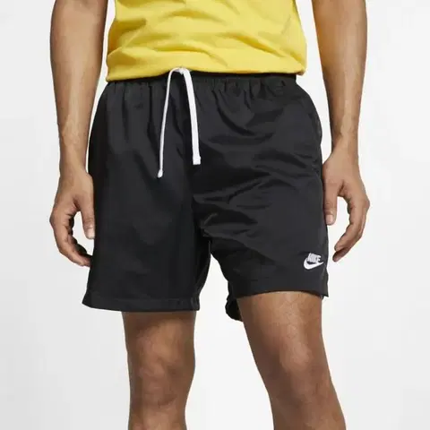 나이키 스우시 우븐 런닝 플로우 블랙 반바지 쇼츠 L