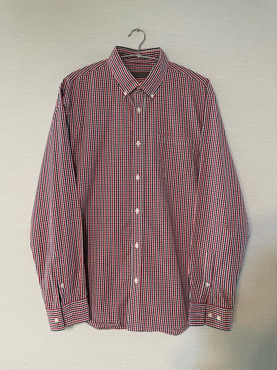 지오다노 체크 셔츠 XL