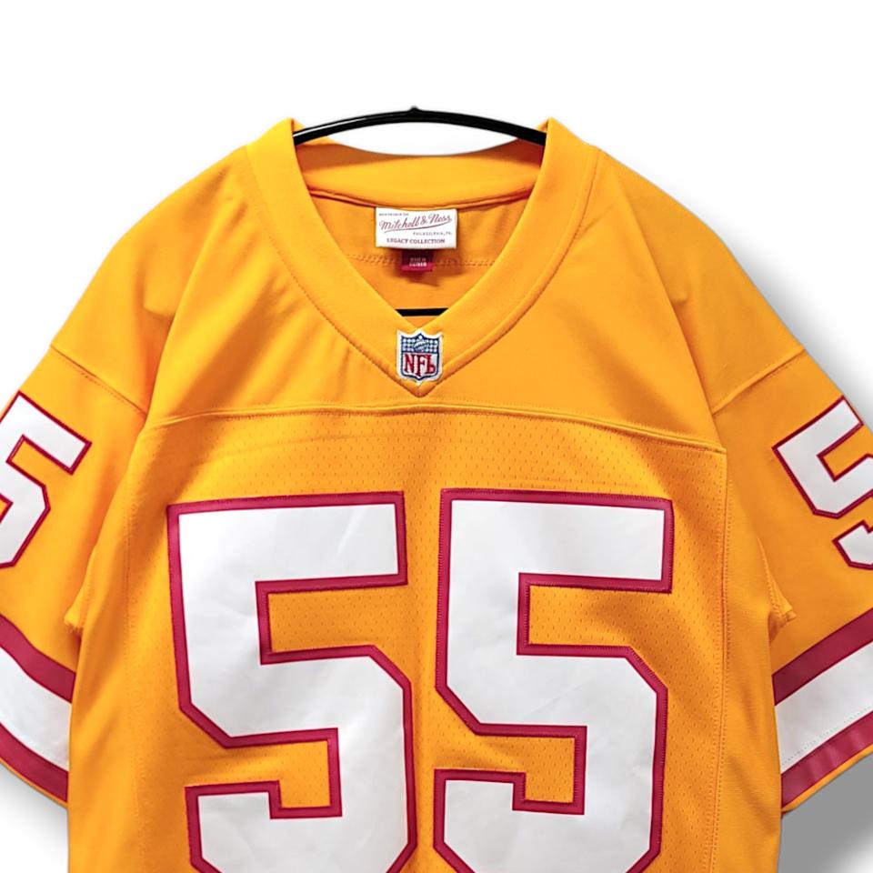 [S] 미첼앤네스 NFL 데릭브룩스 No. 55 옐로우 럭비 져지