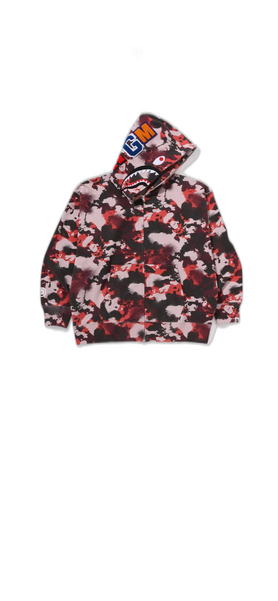 배이프 샤크 후드 집업