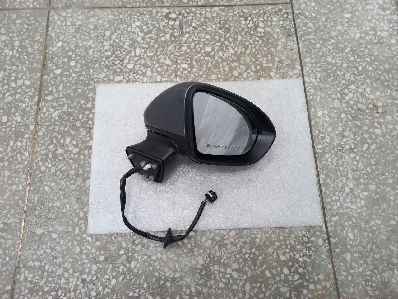 올뉴크루즈 조수석 9핀 사이드미러(새틴스틸그레이)