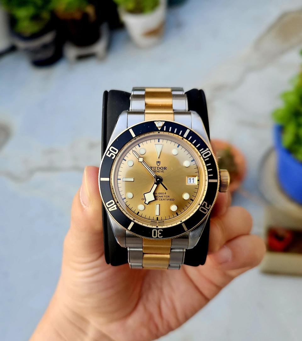 튜더 블랙베이 s&g 골드