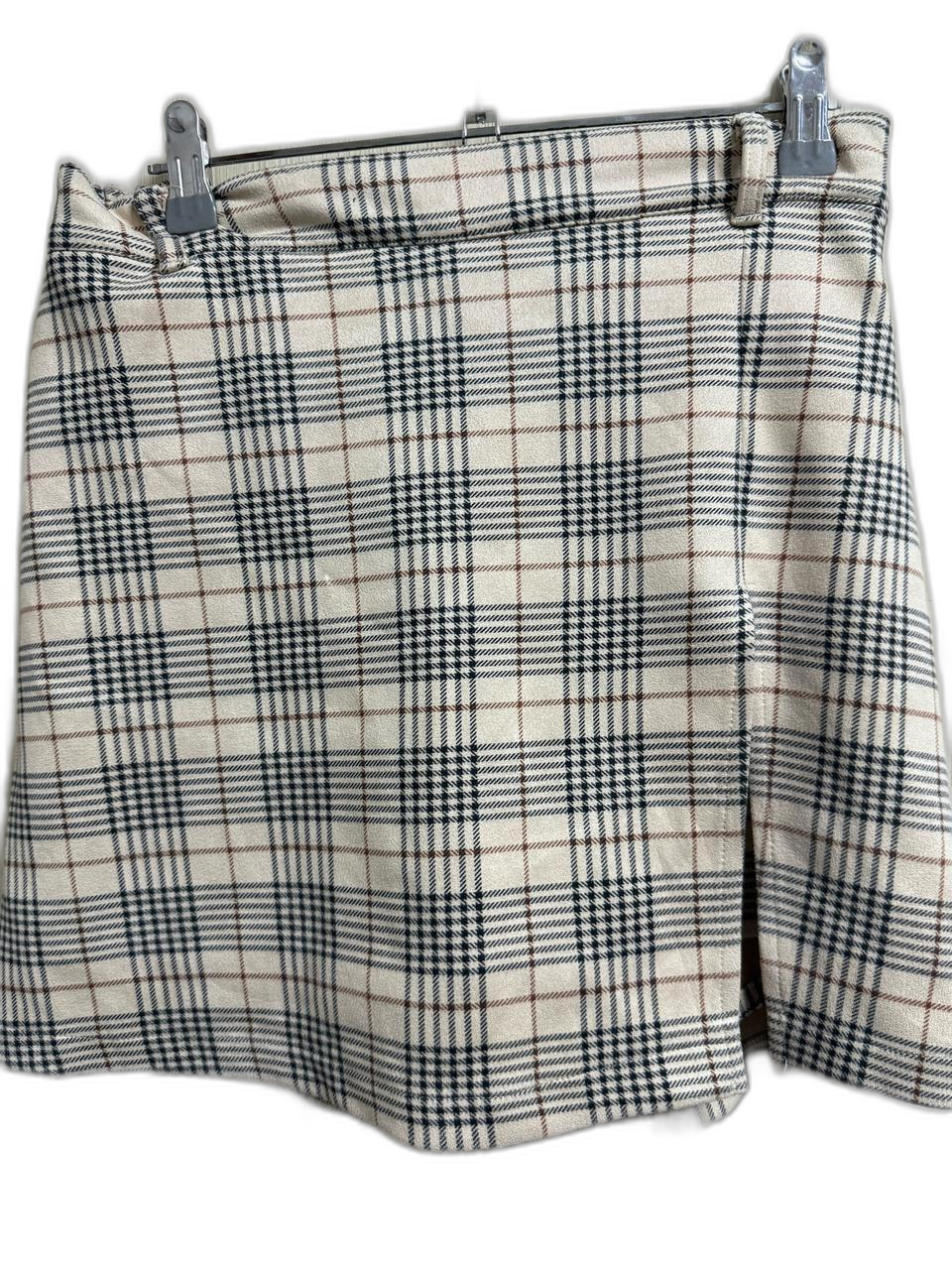 체크 미니스커트