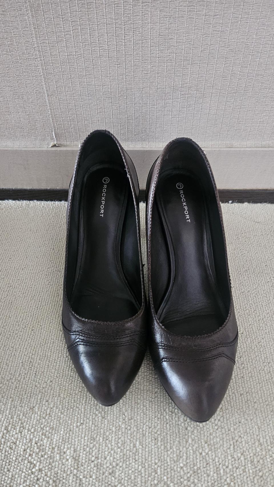 락포트구두 브라운 펌프스힐 245