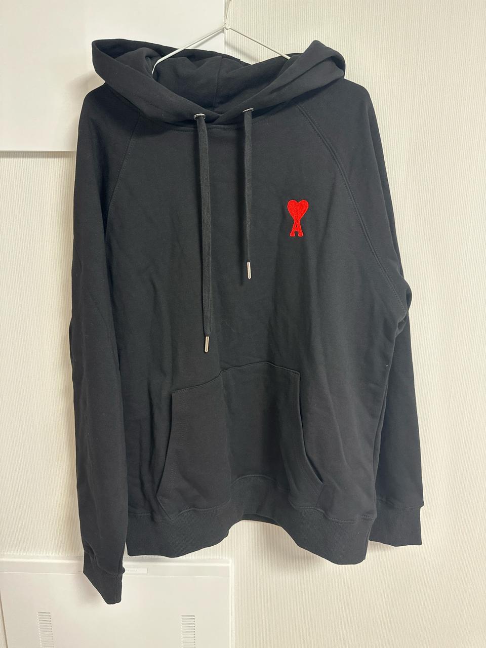 아미 블랙 후드티 XL