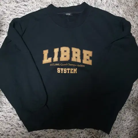 시스템 프리사이즈 뒷라인절개포인트 맨투맨