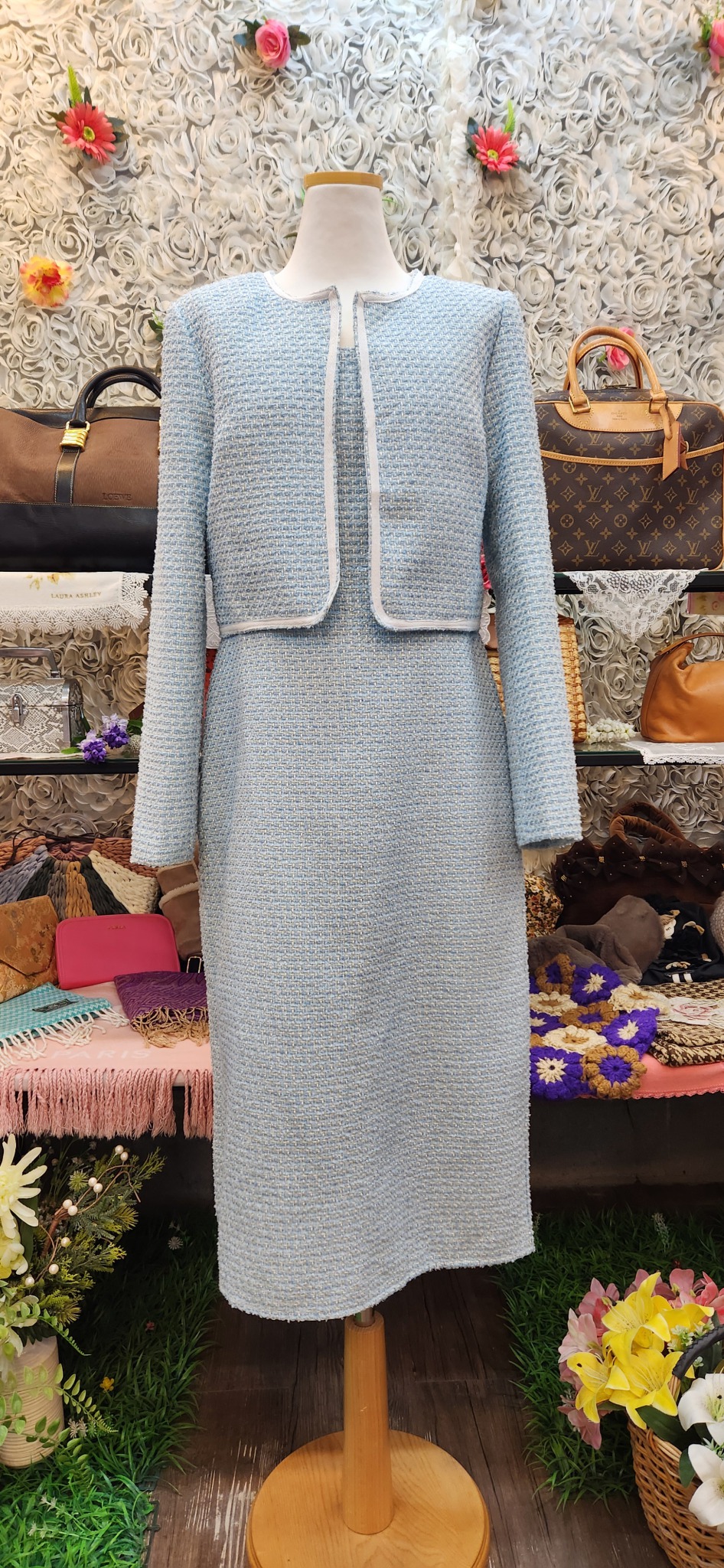 SHEIN 트위드 셋업(자켓+탑원피스)