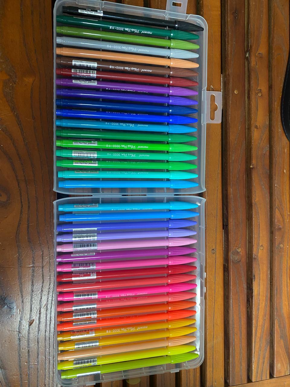 모나미 수성 싸인펜 36색 - 새것!!!