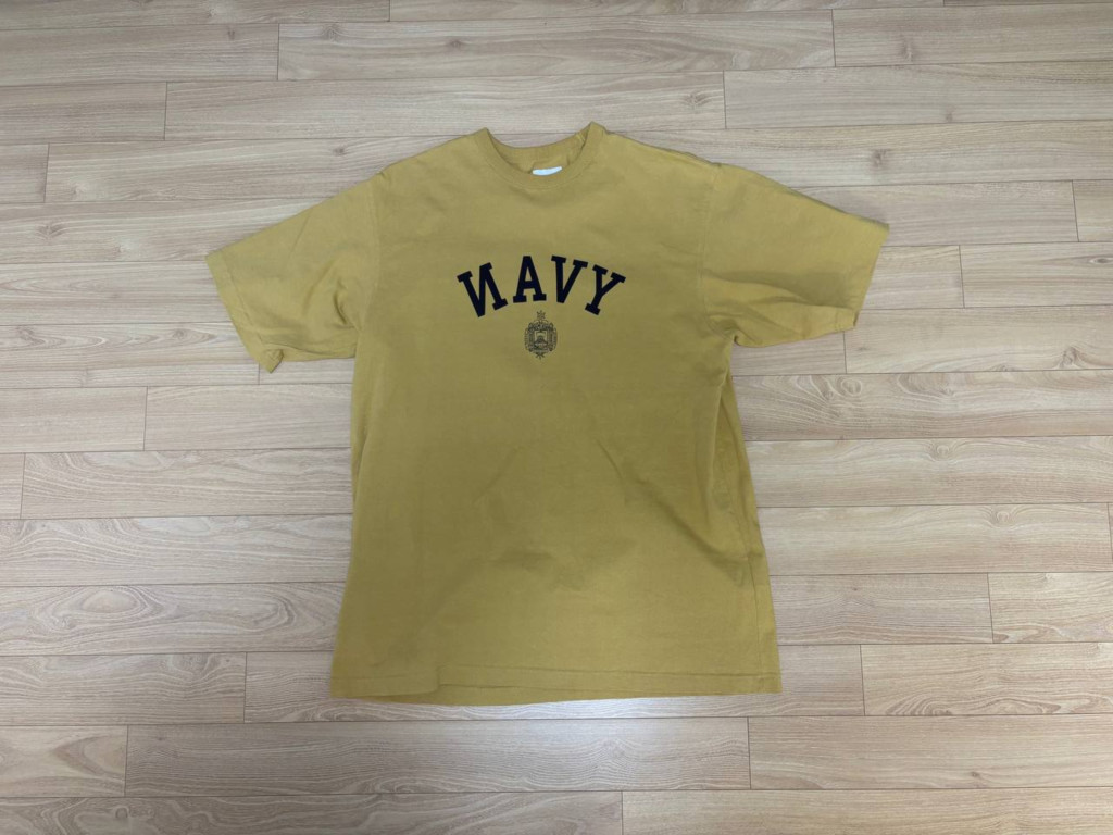 에스피오나지 NAVAL Academy T-Shirt Mustard 