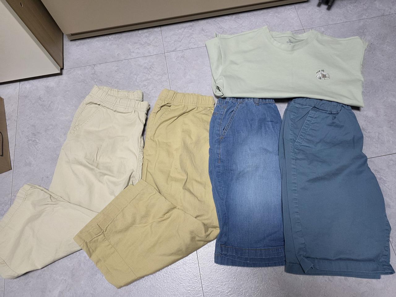 탑텐키즈 폴햄키즈 아동 반바지 .7부바지. 반팔티