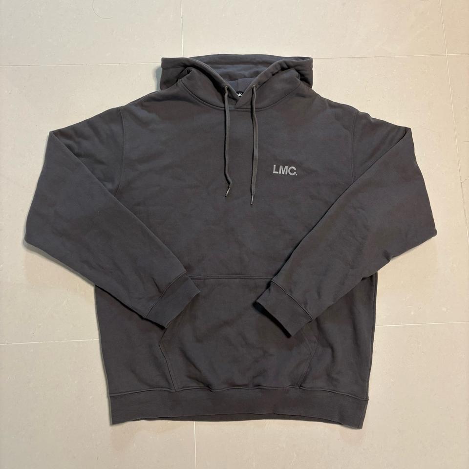 정품 LMC 엘엠씨 빅로고 차콜 오버핏 후드티