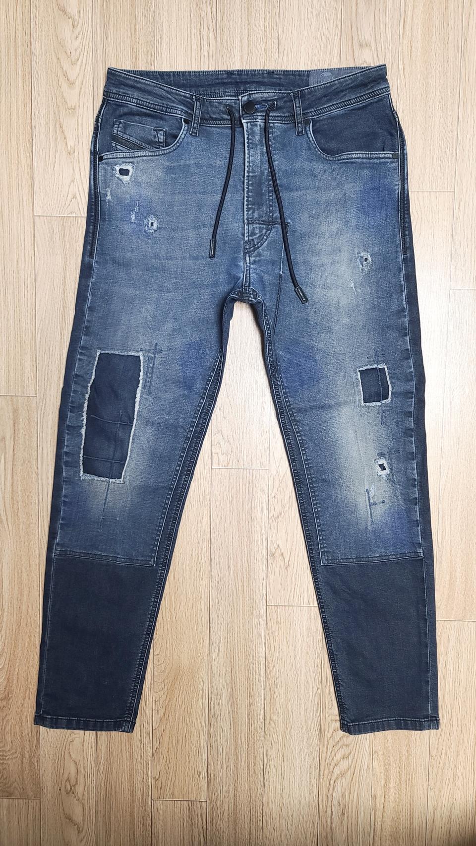 정품 디젤 내롯 스웨트 팬츠 배기핏 청바지 31 32