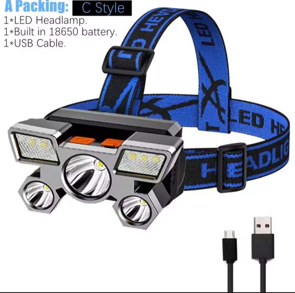 LED 라이트 헤드랜턴 후레쉬 5구 짜리 새제품 일괄로 팝니다.