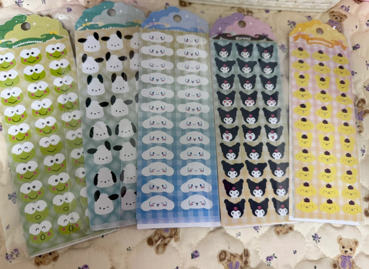 산리오 캐릭터 스티커 일괄세트(새것)반택포함