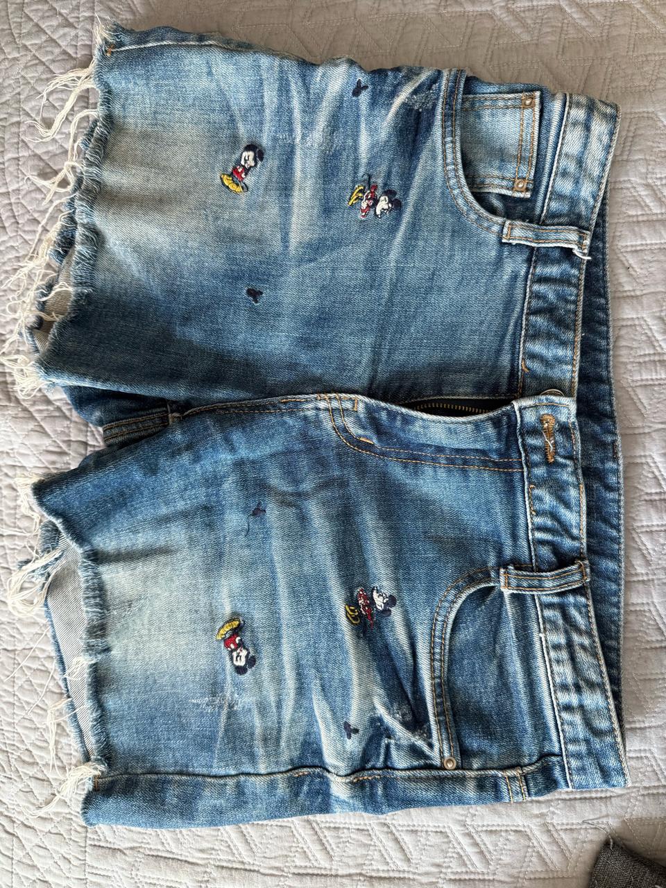 미키마우스 데님 반바지