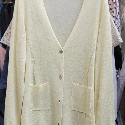 SO.WOOL 린넨혼방 카디건 L