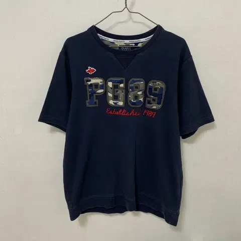 파리게이츠 반팔 티셔츠 카모 맨투맨 네이비 7 110