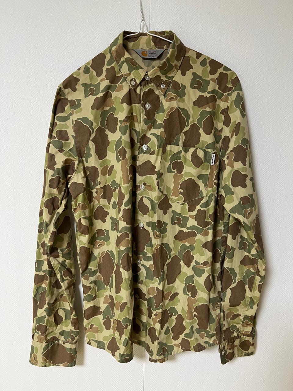 칼하트 카모 셔츠 s