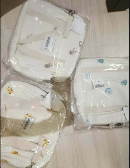 루나글램 기저귀 가방 자수가방 휴대용 출산선물