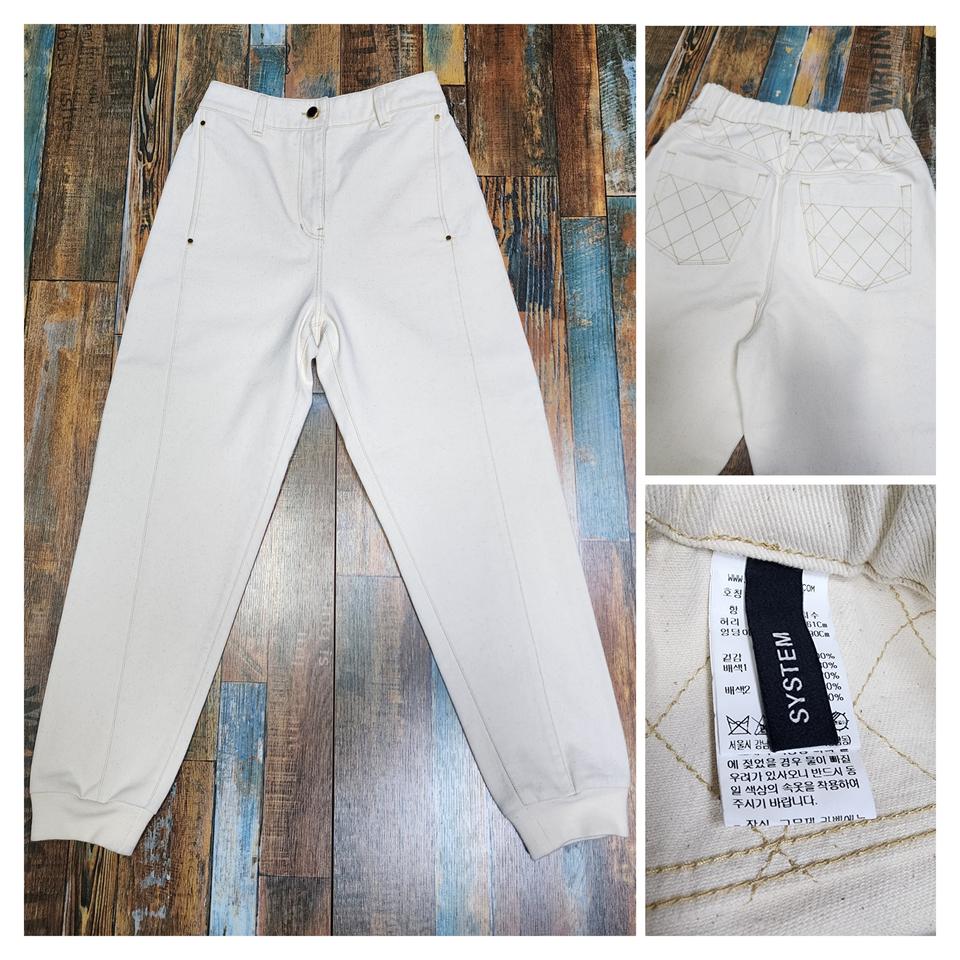 (정품) 시스템 밴딩 데님 조거 팬츠 / (24~26)