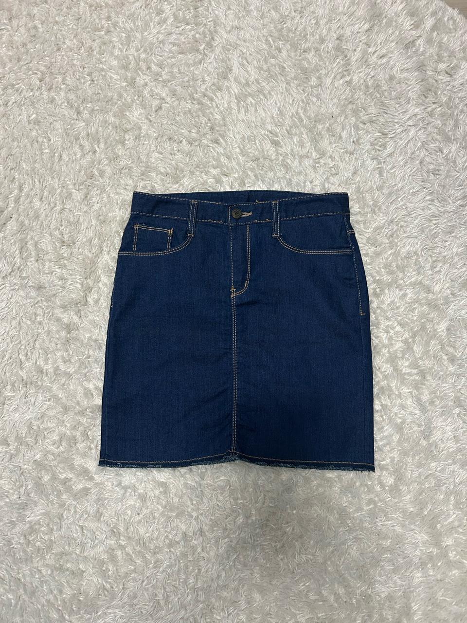 데님진청스커트S