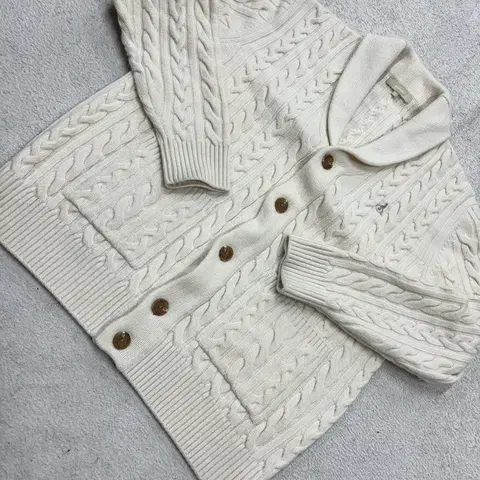 [정품/L] 빈폴 남성 꽈배기 니트 가디건 b8