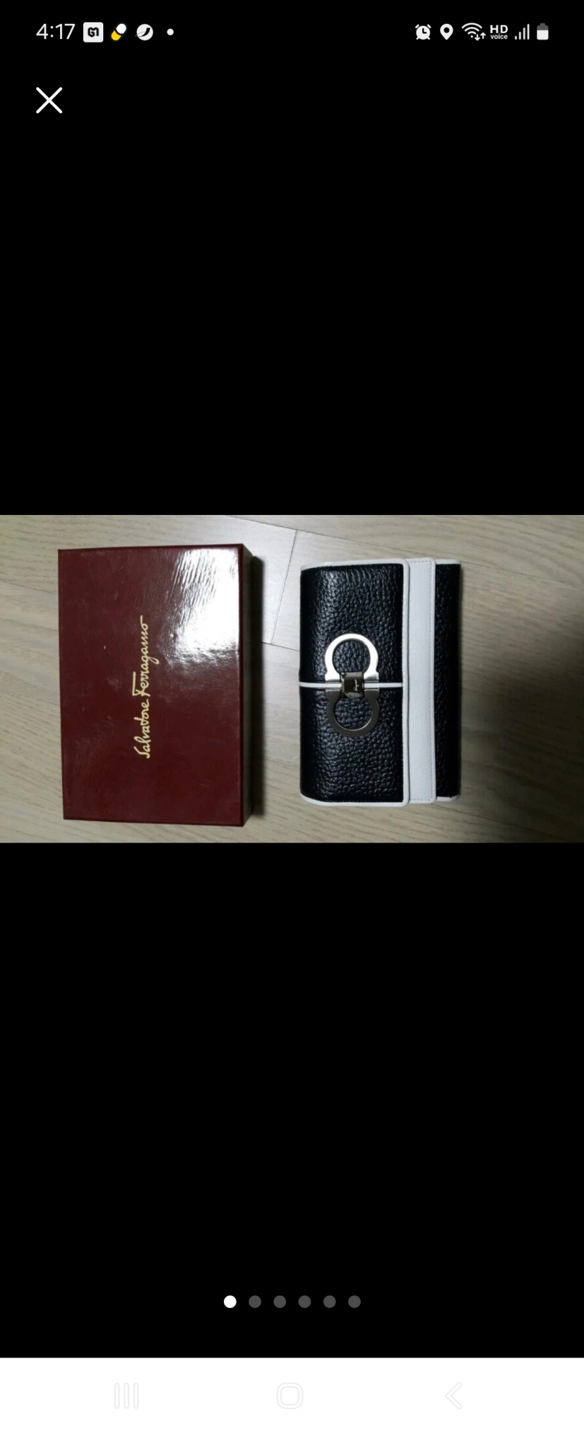 페라가모 중지갑 새제품