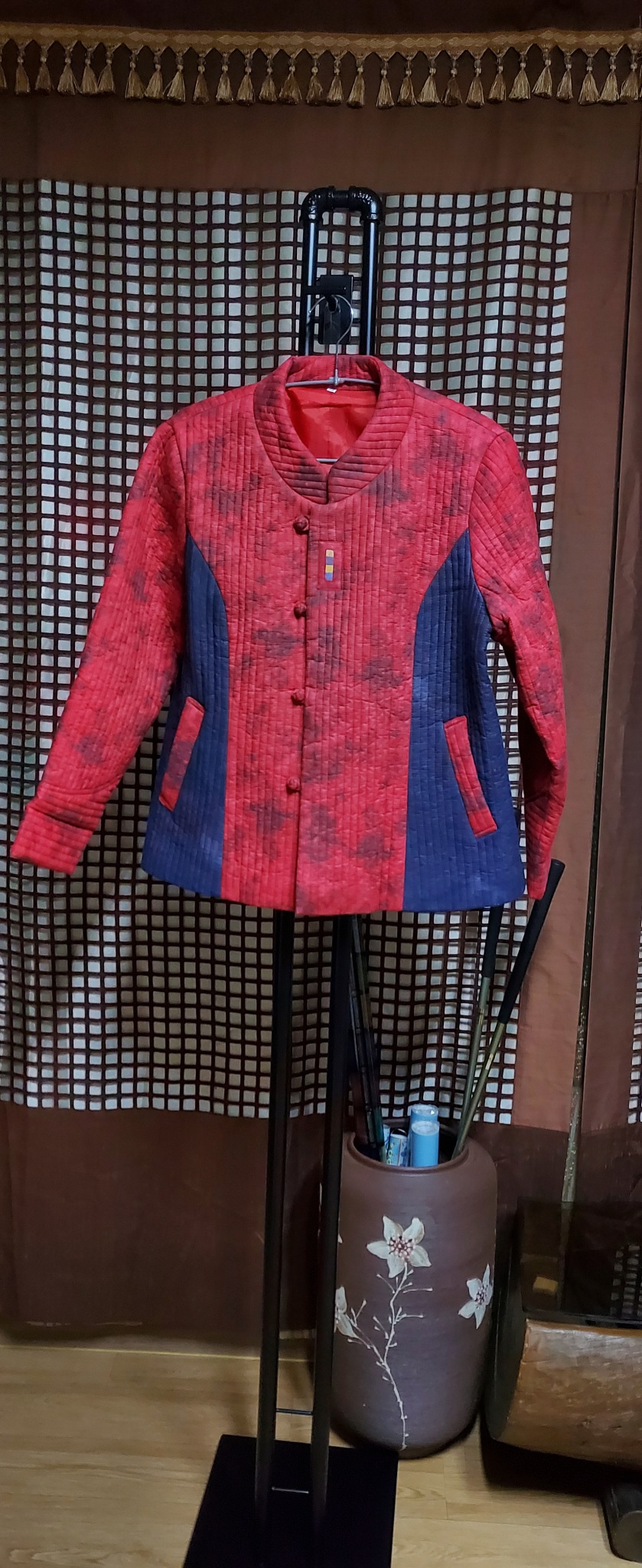 (생활한복)누빔쟈켓-66  반품50  총장61