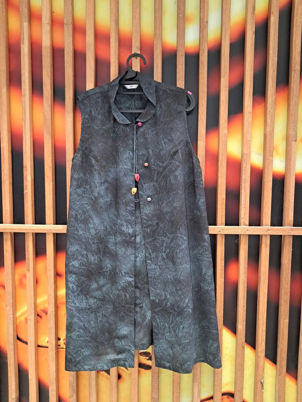 풍기인견  이구 쪽염색인견 롱조끼XLㅡ새상품