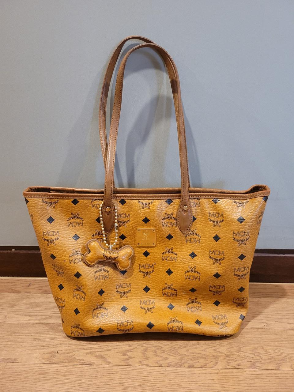 mcm미니 뼈다귀 쇼퍼백