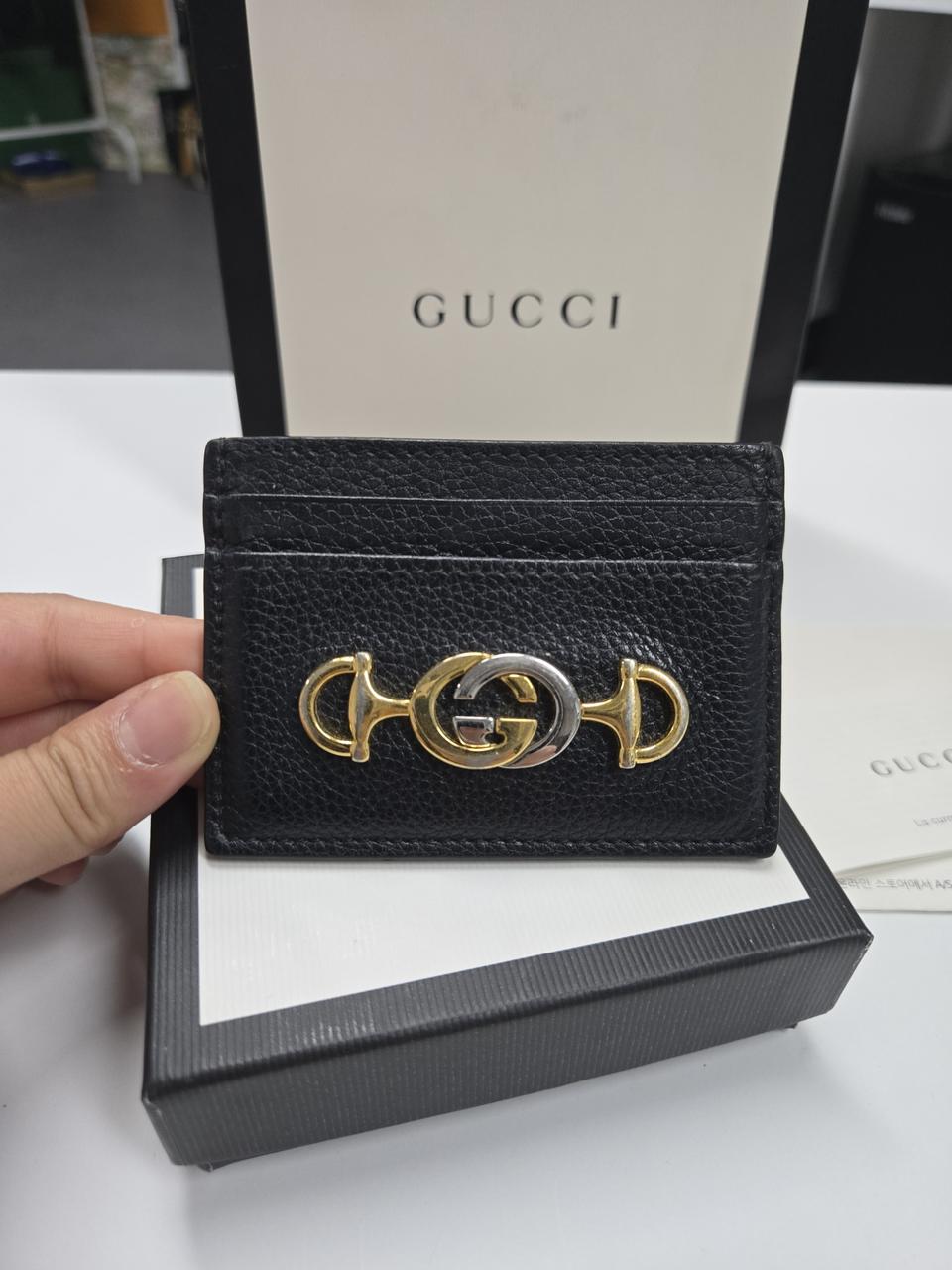 구찌 주미 카드지갑 블랙