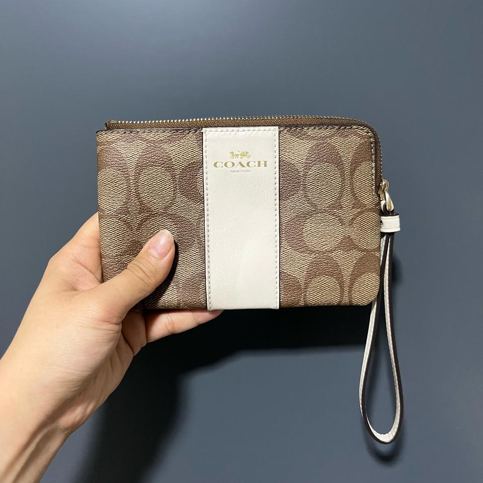 코치 지퍼 파우치 지갑