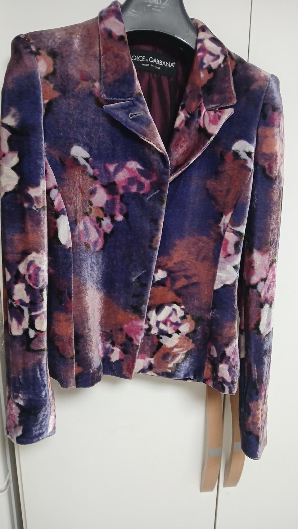 돌체앤가바나 벨벳프릴자켓 (s)