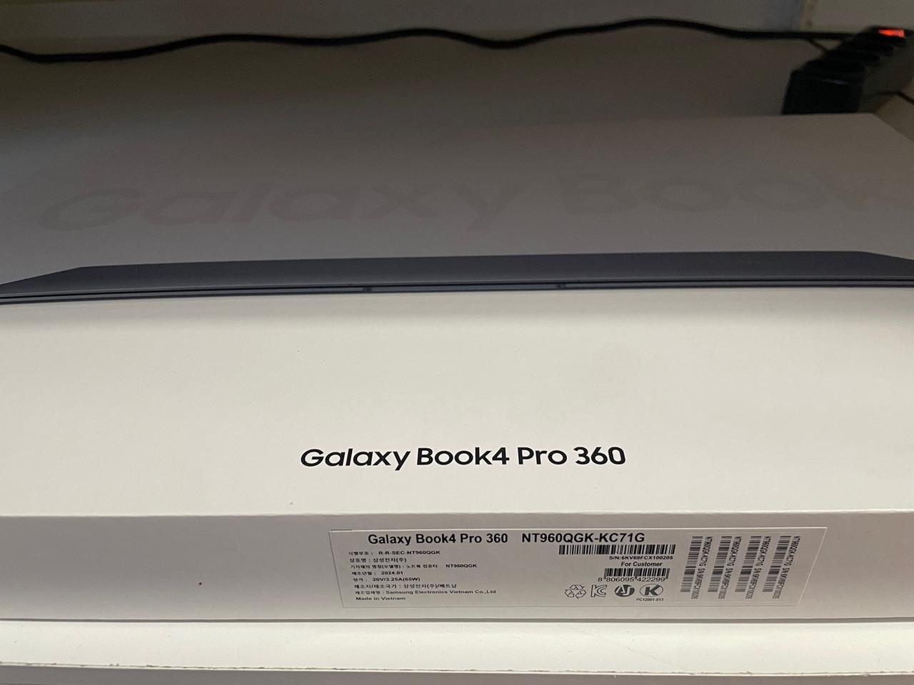 삼성갤럭시북4프로360 울트라7 NT960QGK-KC71G 판매합니다