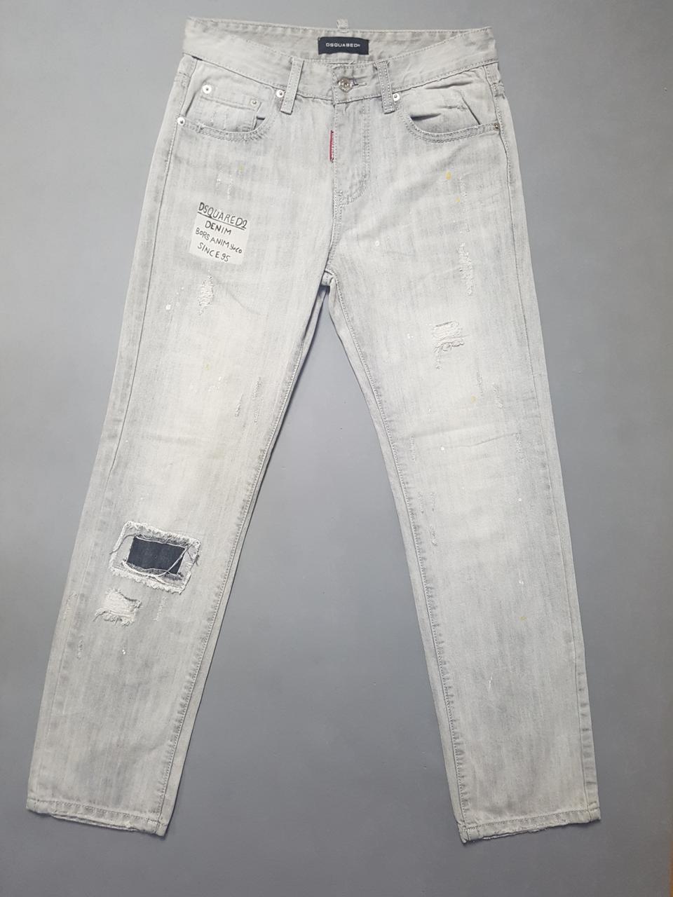 [30] 디스퀘어드2 그레이워싱 브로스 슬림진 청바지