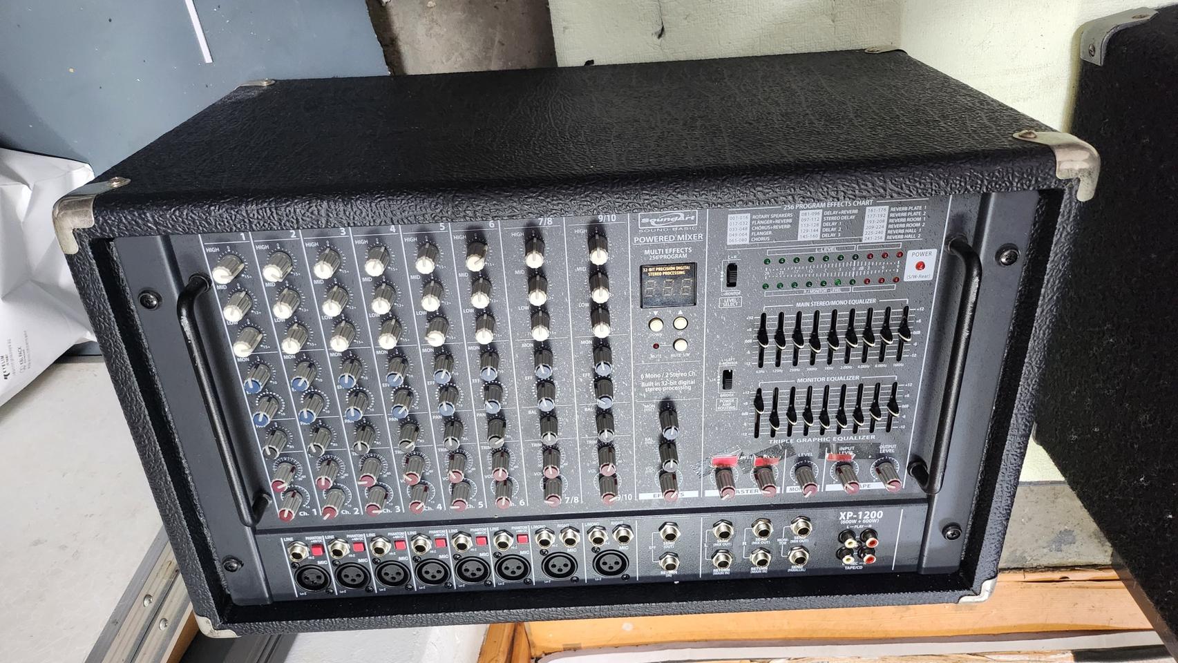 파워드믹서앰프/사운드아트XP-1200