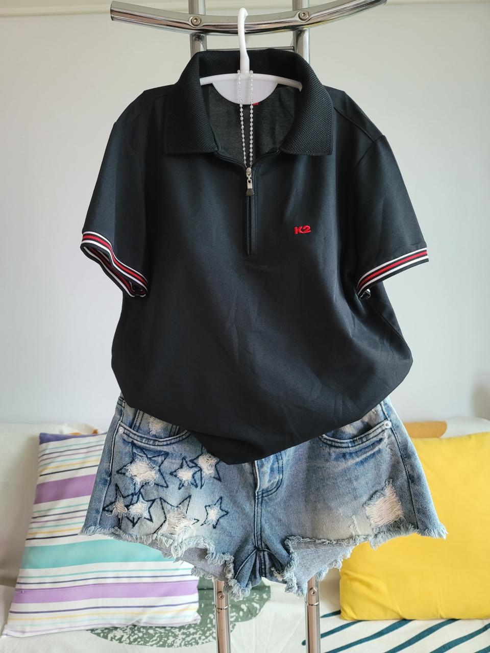 K2 반팔 카라 티