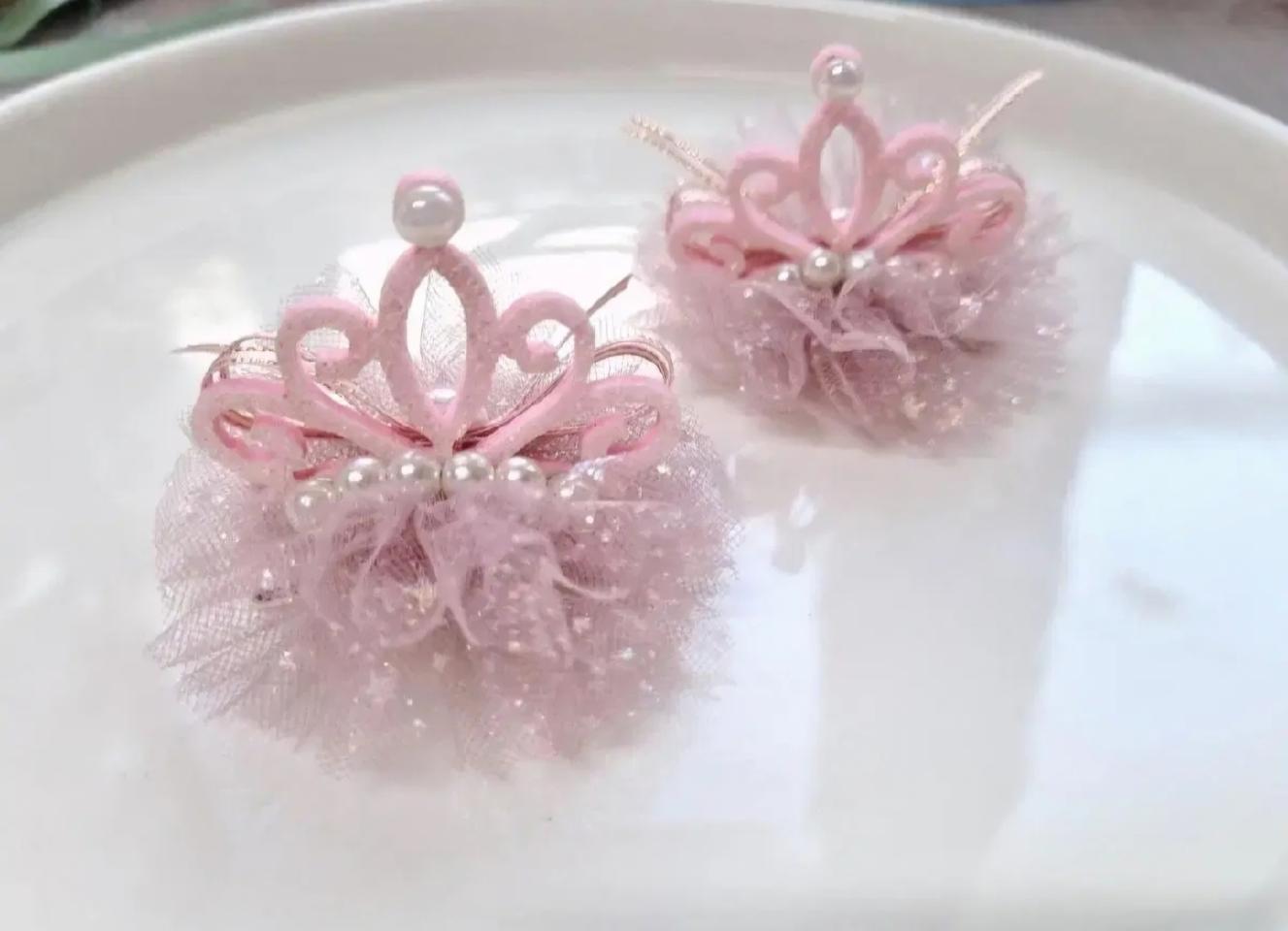 여아 리본핀2개set