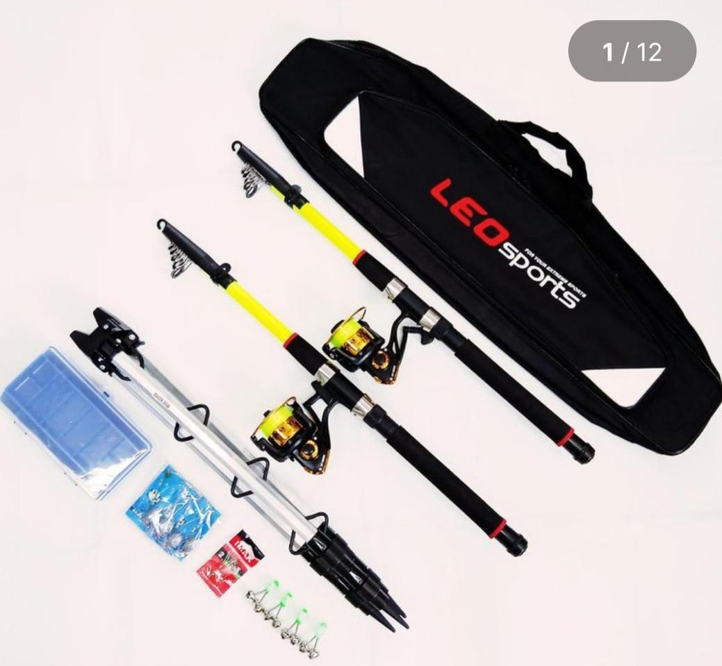 원투낚시대3m2대+4000번릴2대+릴줄+받침대+낚시대가방+소품세트