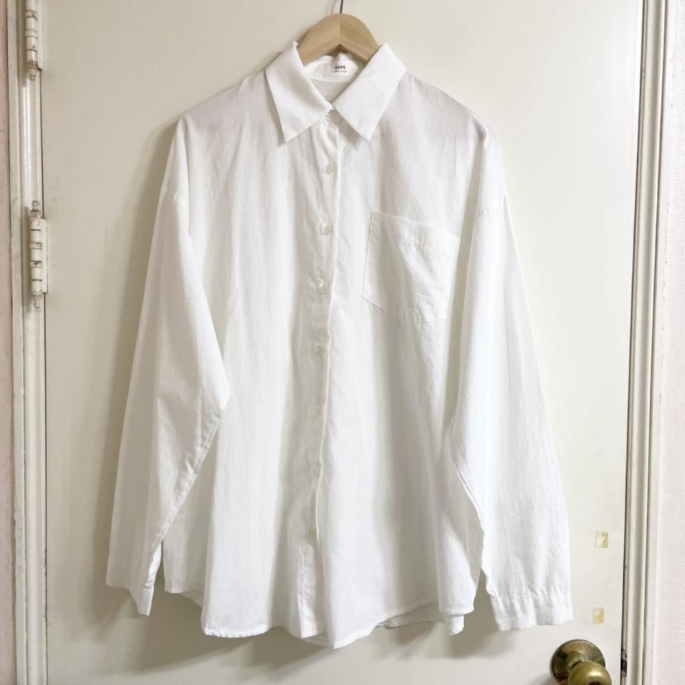 [새상품] 오버사이즈 화이트 면셔츠