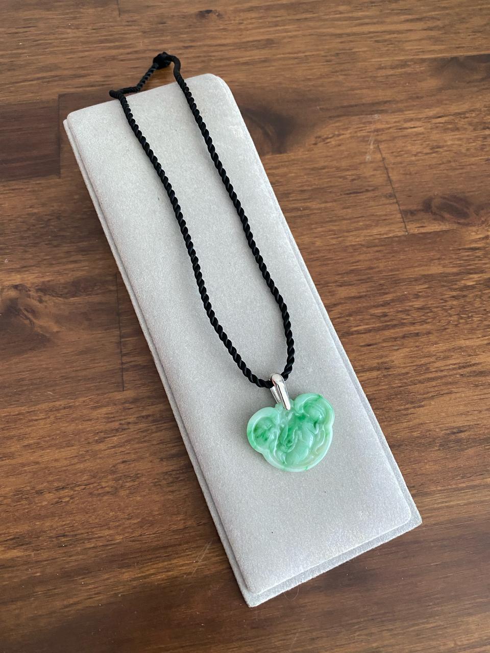 비취 실버 펜던트 목걸이