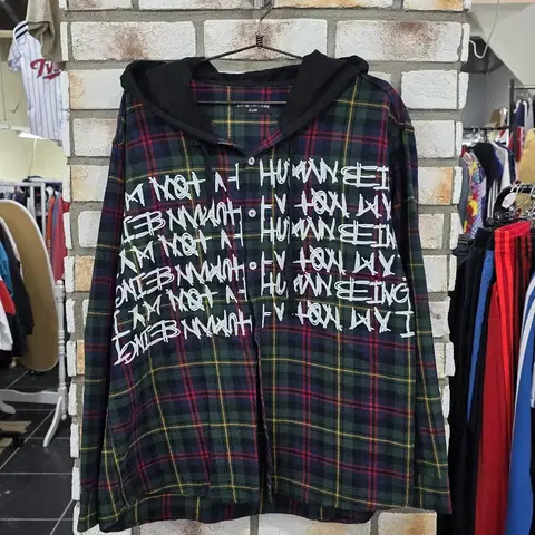 123. 아임낫어휴먼빙 후드 셔츠