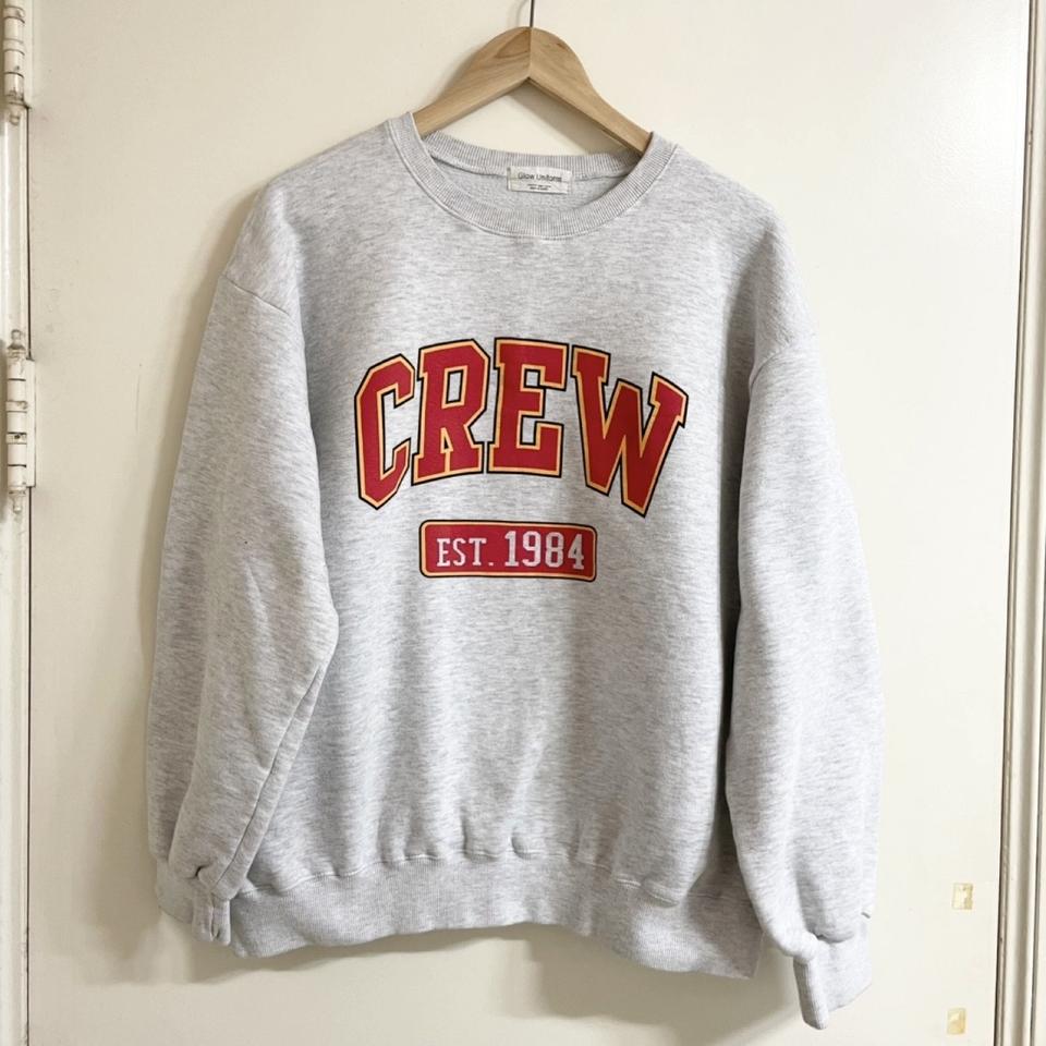 그레이 루즈핏 기모 맨투맨