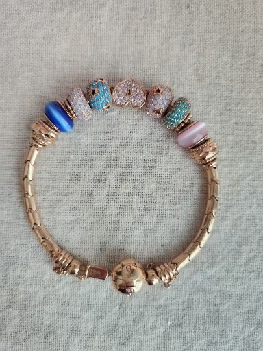 18K핑크골드팔찌