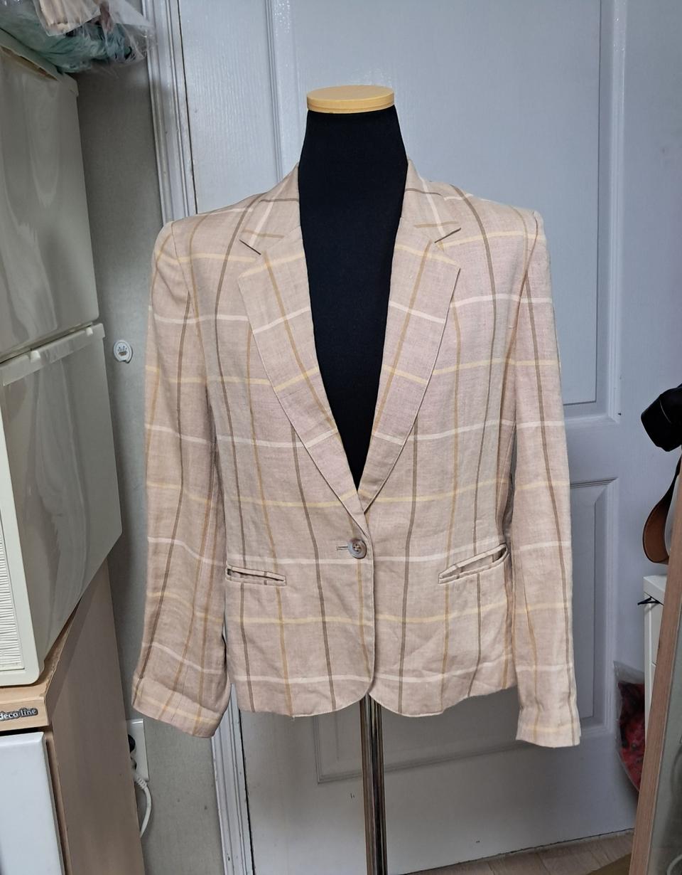 정품 버버리 빈티지 리넨 자켓 여름 자켓 55